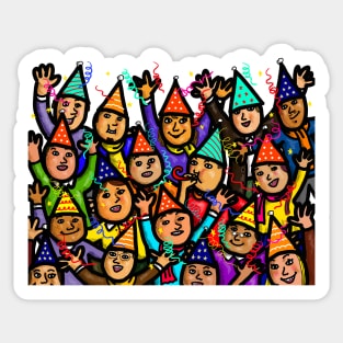 Christmas Birthday Celebration Sticker